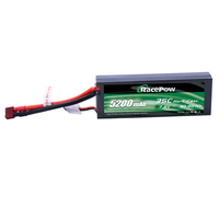 Racepow paket baterai mobil Rc, baterai mobil Rc keluaran 2s 7.4v 35c 5200mah Oem isi ulang baterai Lipo casing Keras baterai Rc