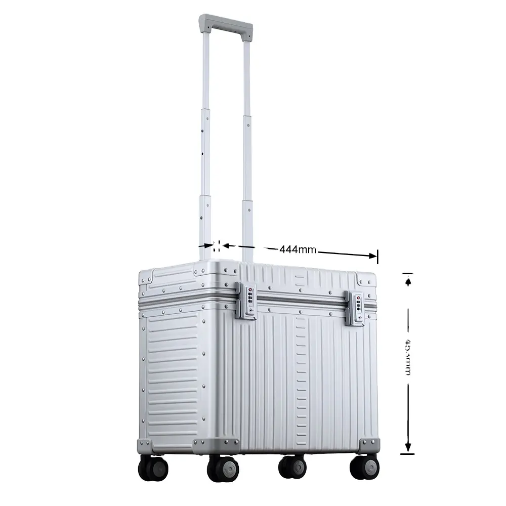 2023 new Sliver Aluminum strip tool carrier multipurpose luggage red wine storage box digital camera case box