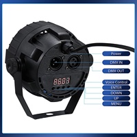 10W Smart DMX RGB Stage Par Lights COB LED avec télécommande vocale IP65 pour les fêtes d'anniversaire Disco