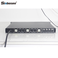 Sinbosen K4-1000 Amplificateurs de Puissance Professionnels 4 Canaux Classe D 1U pour Scène