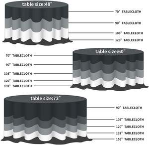 Tùy chỉnh phòng ăn trang trí nội thất nhà hàng nhà có thể giặt thân thiện với môi đám cưới Bảng vải khăn trải bàn - Product Image 3