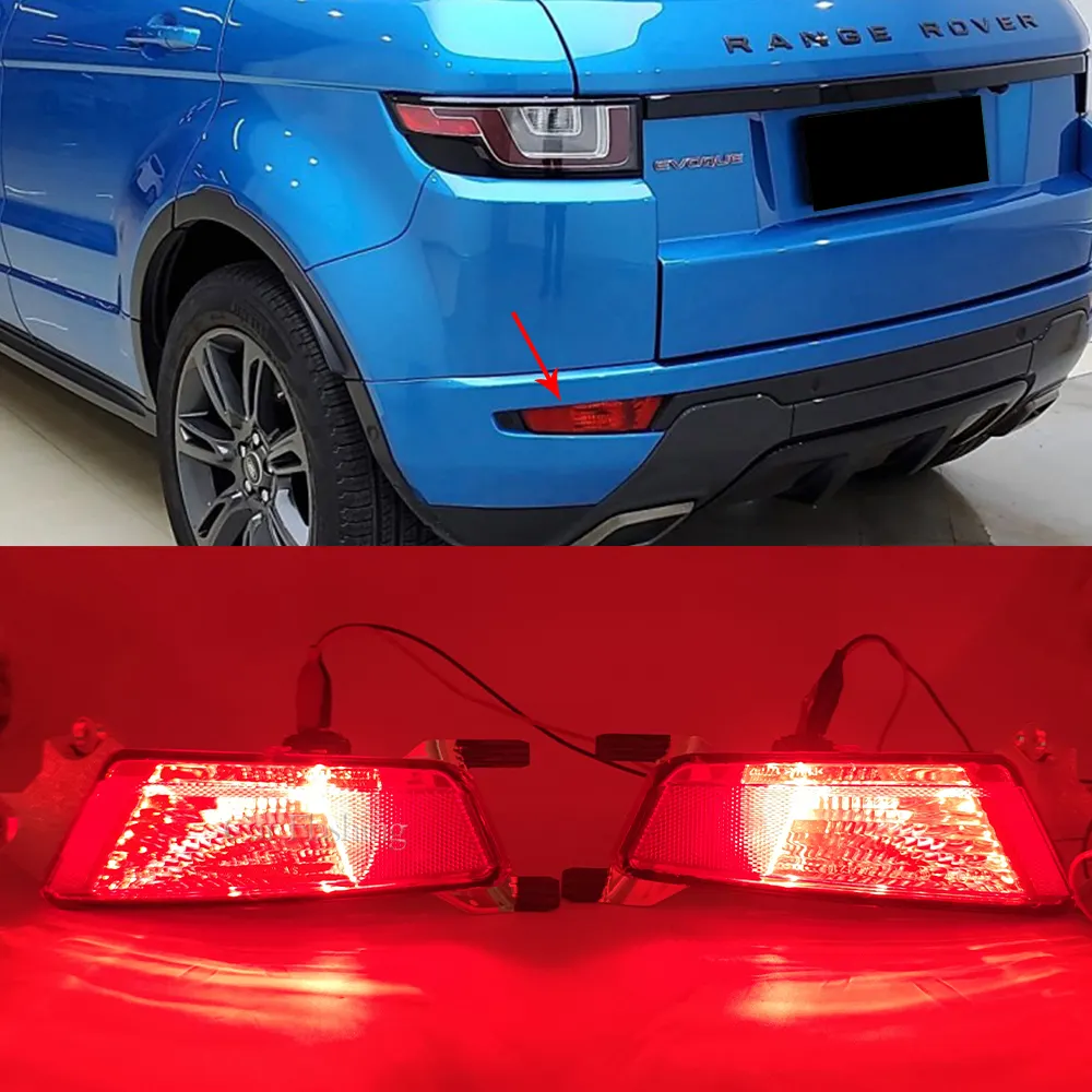 For Range Rover Evoque L538 2011- 2019 Car Rear Bumper Reflector Fog Lamp With Bulb Brake Fog Light Car Accessories