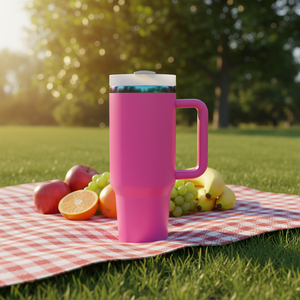 Vaso Metálico con Recubrimiento Holográfico de 40 oz, Vaso de Acero Inoxidable Aislado, Taza de Viaje con Borde Arcoíris para Grabado Láser - Product Image 2
