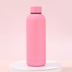 Custom Logo Rubber Painting Vacuum <b>Thermos</b> <b>Bottle</b> American Style Small Mouth Sports Water <b>Bottle</b> With Strap - Product Image 2