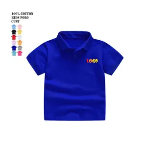 Wholesale Cheap Price Children Clothing Kids Blank T shirt Boys Polo Shirts With Button