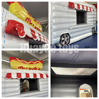 Promotion commerciale 5*2.5m chariot de nourriture gonflable étanche thème Hot Dog tente gonflable camion de nourriture gonflable
