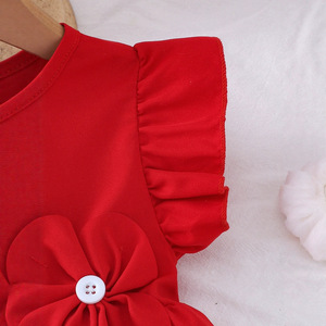 Nuovo Stile Abito Estivo in Cotone Lavorato all'Uncinetto a Linea A Senza Maniche per Bambine - Product Image 4