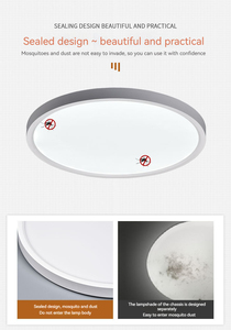 Hiện đại 40W 50W 60W siêu mỏng dẫn ánh sáng trần lựa chọn màu sắc 3cct bề mặt gắn kết cho văn phòng nhà Đèn trần lõm - Product Image 4