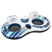 Île flottante gonflable Bestway personnalisée, radeau, maison flottante, lit pneumatique, transat pliable pour deux personnes, en PVC