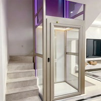 Şık İç Mekan Küçük Ev Asansörü 3 Katlı Otel Asansörü 4 Katlı 630kg Uygun Fiyatlı İç Mekan Ev Asansörü 3 Katlı