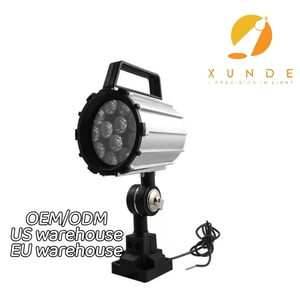 Lampe de travail LED à lumière froide réglable 24V 7W IP68 en alliage d'aluminium à bras court pour machines industrielles et <span class=keywords><strong>ateliers</strong></span> de fraisage CNC - Product Image 1