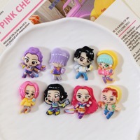 Cartoonmeisjes harscharms voor DIY crèmelijm telefoonhoesje fantasy vrouwelijke hanger sleutelhanger accessoire promotioneel cadeau