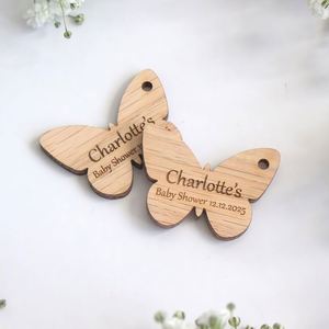 Personalized <b>Wooden</b> Butterfly-Shaped Baby Baptism & Graduation <b>Name</b> <b>Plaques</b>-Custom Durable Handmade <b>Plaques</b> - Product Image 4