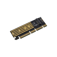 Tarjeta de Conexión de Alta Velocidad para Placa Base de Escritorio/Servidor, PCI Express 3.0 16X Macho Hembra U1/U2 Riser con Soporte M.2 NVMe en Stock