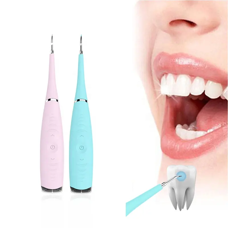 Portable Electric Ultrasonic Sonic Dental Scaler Tooth Calculus Remover Cleaner Tongue Tartar Tool Whitening Teeth Machine