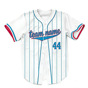 Maillot de baseball vierge de haute qualité, personnalisable OEM, en maille, pour adulte, vêtement de sport - Product Image 5