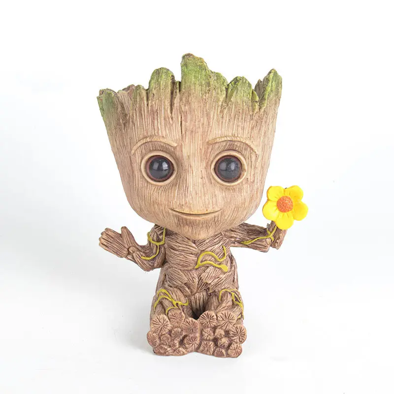 Groot vaso de flores, vaso de flores do groot, porta plantas verdes bonitas