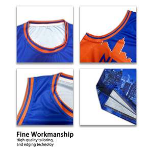 Yüksek kalite ücretsiz tasarım süblimasyon şehir basketbol üniforması gömlek düz spor adam özel takım logosu basketbol forması - Product Image 6