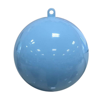 Ornement de Noël personnalisé fait main, imprimé en sérigraphie, couleur personnalisée, impression 1 couleur, boule ouvrable en plastique remplissable de 20 cm