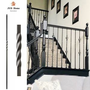 JYD 1/2 "مزدوجة المفصل المعادن درج مغزل دابزين سلالم حديدي المطاوع الدرابزينات المعادن أجزاء الدرج على بيع - Product Image 4