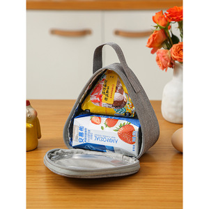 Kungou Insulated Rice Ball Bag Triangular Portable Lunch Box For Kids Outdoor Use - Product Image 3