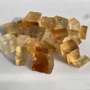 Piedra Natural, Cristales de Calcita Amarilla, Calcita Óptica Transparente, Esparto Islandés, Piedra en Bruto para la Venta - Product Image 3