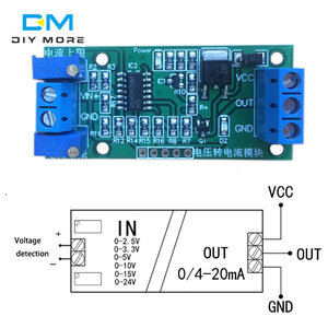 Module convertisseur de signal de tension en courant 0-2.5V 0-3.3V 0-5V 0-10V 0-15V 0-24V vers 0-20mA/4-20mA - Product Image 6