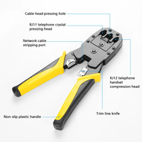 Handskit RJ45 RJ11 RJ12 Kit d'outils de réparation de réseau avec testeur de câble Utp pince à ressort ensemble d'outils de sertissage pinces à sertir