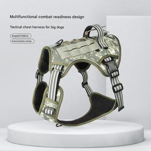 Minerva OEM/ODM Heavy Duty Rreflective notte maneggiato di sicurezza controllo che si precipita fuori prova tattico con nome di targhetta per cani da compagnia imbracatura - Product Image 1