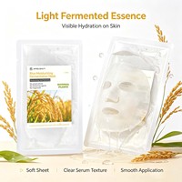 Masque facial hydratant au riz JMFREE OEM Private Label, à la fermentation microbienne naturelle, pour blanchir et réparer la peau.