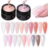 Échantillon Caili Personnalisé pour Salon, Kit de Gel Dur Fortifiant et Rapide pour Construction d'Extensions d'Ongles