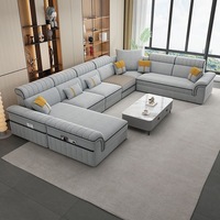 Neues Trendiges Sofa-Set Modernes Design Eck-Modular U-förmig für Wohnzimmer Kombinierbare Sektionalmöbel Wohnzimmersofa-Set