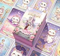 Jeu de tarot personnalisable de 78 cartes avec guide, conception de logo sur mesure, cartes d'affirmation Oracle – Cadeau éducatif et familial pour l'intérieur