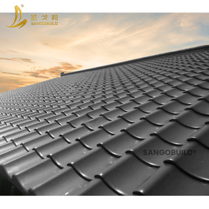 Japón Kawara Tejas Villa decorativa Metal materiales de construcción impermeable ligero Kawara Tejas compuestas - Product Image 5