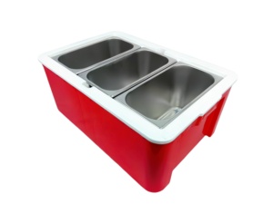 Contenitore Termico Isolato Personalizzabile 35L-1/3 per Vaschette GN <span class=keywords><strong>in</strong></span> <span class=keywords><strong>Acciaio</strong></span> <span class=keywords><strong>Inox</strong></span>, Stampato a Iniezione <span class=keywords><strong>in</strong></span> PP - Product Image 3