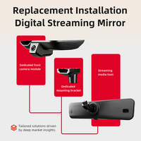 Caméra embarquée double objectif HDR 2K de qualité automobile avec streaming numérique et prise en charge IA : alerte piéton/véhicule/feu de circulation
