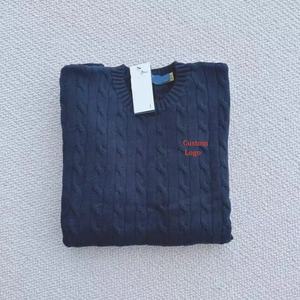 <span class=keywords><strong>Pull</strong></span> Ralph à manches longues pour homme SKL, mélange de coton, <span class=keywords><strong>col</strong></span> roulé, tricoté avec logo brodé en points torsadés, pulls Lauren - Product Image 6