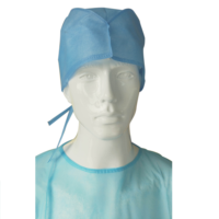 Bonnet médical jetable non tissé à nouer pour médecins et personnel hospitalier – Couverture confortable