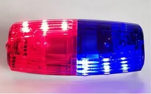 Tipo de clip, luz de hombro LED, precaución de seguridad, lámpara de señal de tráfico, luz de advertencia estroboscópica roja y azul - Product Image 5