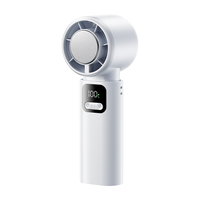 Ventilateur USB en gros, mini ventilateur rechargeable avec écran LED, pliable, refroidissement par glace, portable, turbo, à main