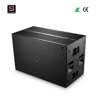 Subwoofer Activo Doble de 18 Pulgadas, 2400W RMS, 142dB, Sistema de Altavoces de Bajos con DSP FIR Alemán