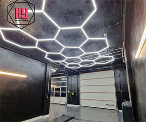 六角形LED照明車の詳細ガレージワークショップ小売照明ハニカム六角ディテールライト - Product Image 3