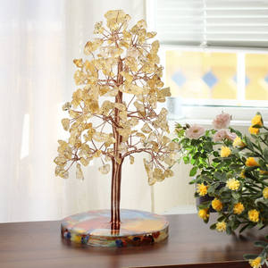 หินเรซินธรรมชาติชิปฐาน7จักระโชคลาภคริสตัลต้นไม้เงินเรกิคริสต์มาสโชคดีฮวงจุ้ยต้นคริสตัลสำหรับตกแต่งโต๊ะ - Product Image 5