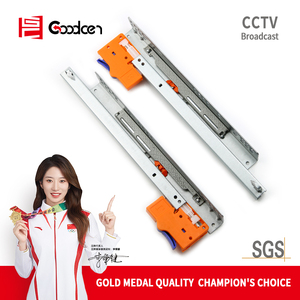 Goodcen 2 Fold Self Hydraulic Telescopic <strong>Drawer</strong> <strong>Runner</strong> <strong>Slides</strong> <strong>Undermount</strong> Full Extension Concealed <strong>Slide</strong> for Furniture <strong>Drawer</strong> - Product Image 2