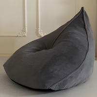 Pouf triangulaire géant de haute qualité avec remplissage en mousse adultes relaxant canapé d'intérieur au repos
