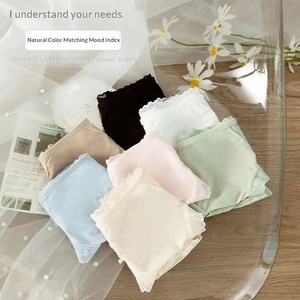 [Moonlight con gá<span class=keywords><strong>i</strong></span>] phụ nữ tinh khiết muốn đồ lót băng lụ<span class=keywords><strong>a</strong></span> chống vi khuẩn Sexy Ren nhanh khô ngọt ngào nhỏ tươ<span class=keywords><strong>i</strong></span> eo thongs - Product Image 5