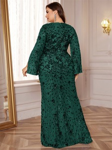 Nuovo <span class=keywords><strong>abito</strong></span> da sera da donna a coda di pesce dimagrante con <span class=keywords><strong>paillettes</strong></span> di grandi dimensioni - Product Image 4