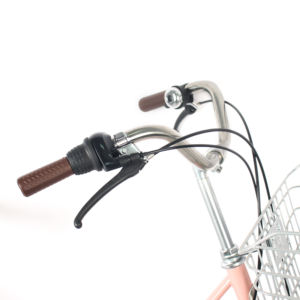 Vélo de ville rose 26 pouces pour femmes et jeunes filles, à vitesse unique, avec panier, cadre en acier au carbone, vente en gros - Product Image 2