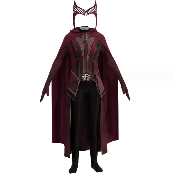 Disfraz de cosplay de Halloween Wanda, disfraz de bruja escarlata