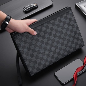 Sac à <span class=keywords><strong>main</strong></span> pour <span class=keywords><strong>homme</strong></span> de luxe, grande capacité, sac à <span class=keywords><strong>main</strong></span> pour <span class=keywords><strong>homme</strong></span> en cuir PU, pochette zippée, sac à <span class=keywords><strong>main</strong></span> d'affaires pour <span class=keywords><strong>homme</strong></span> - Product Image 3